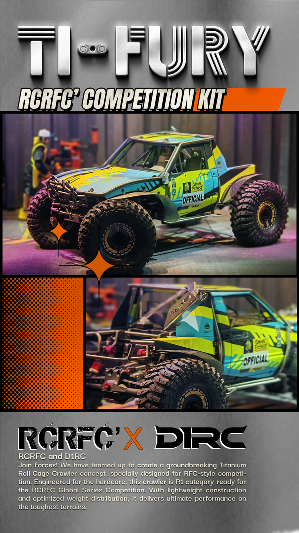 D1RC X RCRFC' "Ti-Fury" Titanium RCRFC' Competition Kit