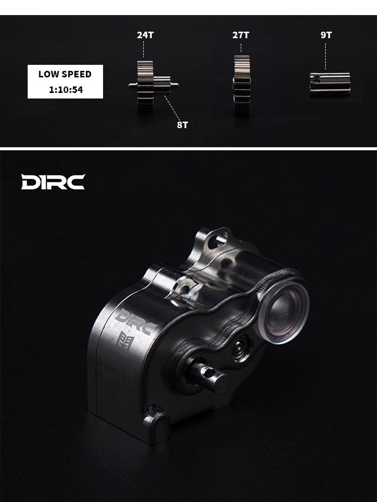 D1rc Dig Unit D1rc High Performance TC4 Titanium Gearbox for 1/10 RC Crawler. Titani ...