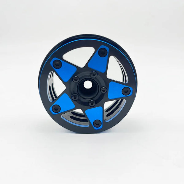 D1RC 1.9 Inch Lightweight Blue Five-Pointed Star Racing Wheel Suitable for 1/10 RC Crawler