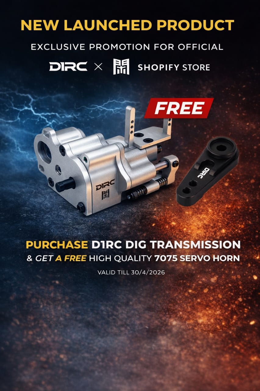 D1rc Dig Unit D1RC x RCRFC Official Store | Titanium RC Parts | Performance Crawlers ...