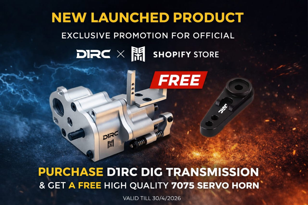 D1rc Dig Unit D1RC x RCRFC Official Store | Titanium RC Parts | Performance Crawlers ...