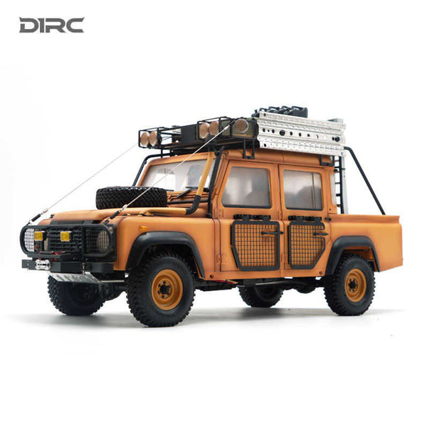 D1RC Camel Trophy Defender D110 Pickup Crawler 1/10 Fully Painted Body with accesories. RTR Version