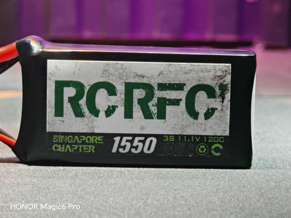 OEM RCRFC Competition LiPo Battery 3S 120C – High-Performance Battery for RC Crawlers
