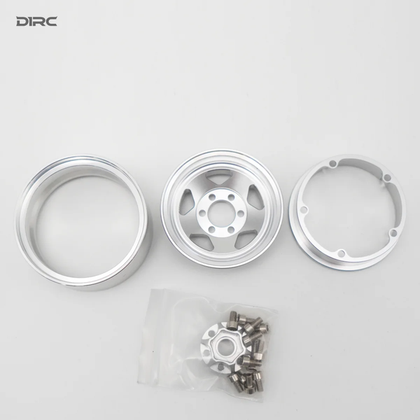 D1RC 1.9 inch five-spoke metal wheel five-pointed star